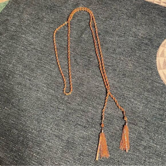 Rose Gold Flapper Chain Necklace - Picture 8 of 8